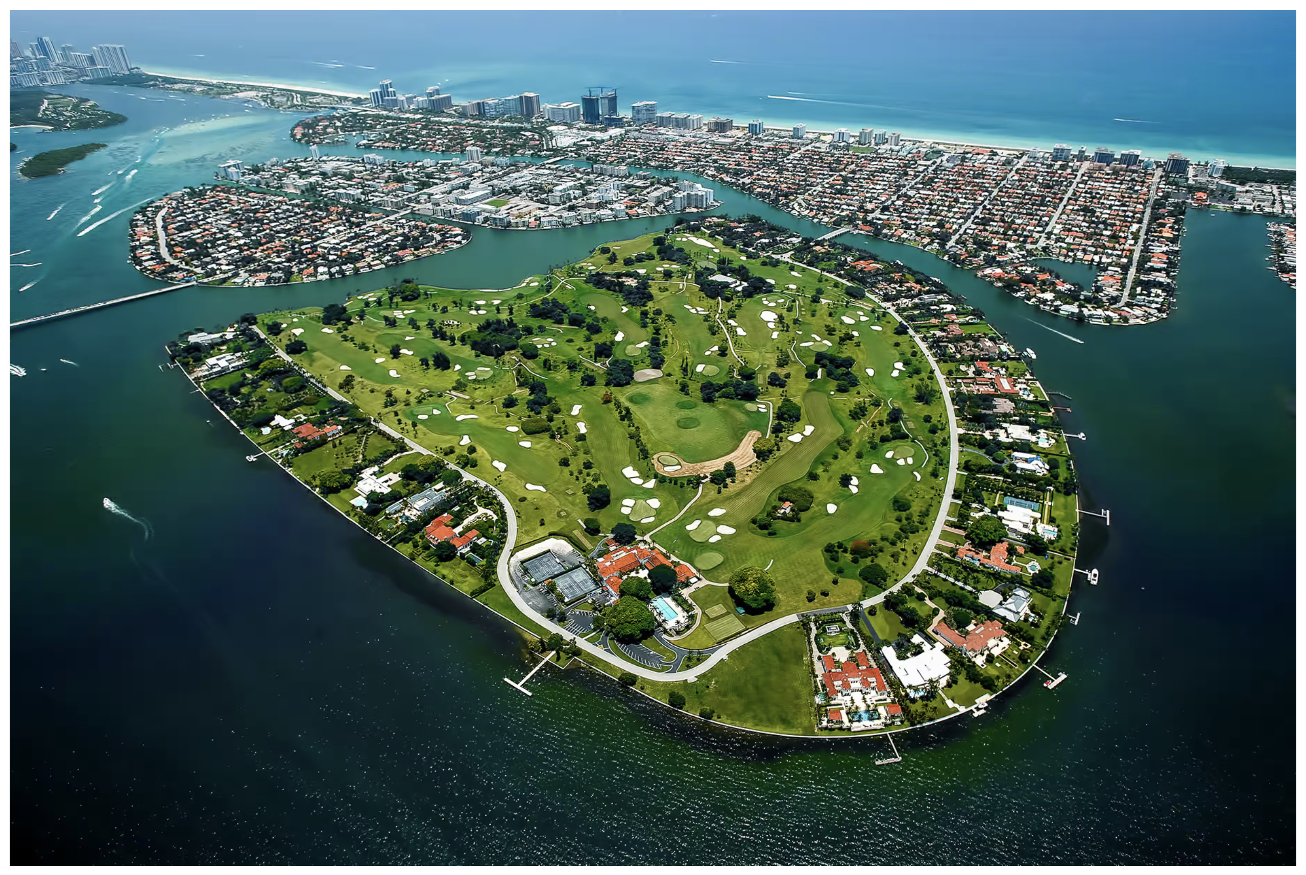 Miami's "Billionaire Bunker” is Indian Creek Island.